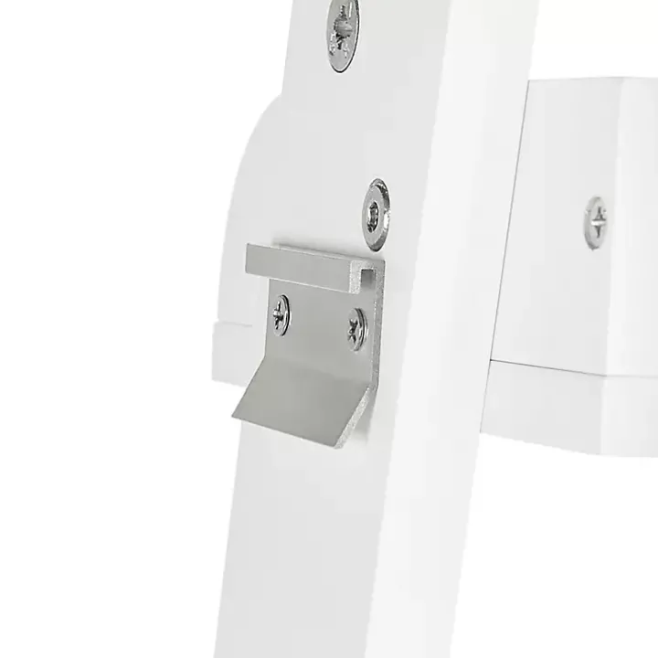 White Corner Ladder Shelf