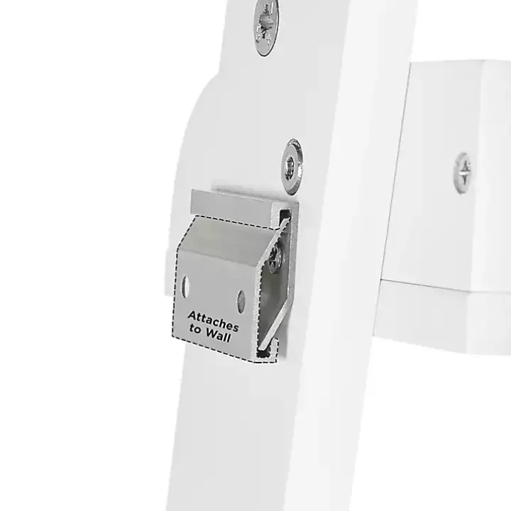 White Corner Ladder Shelf