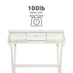 White Folding Caty Desk