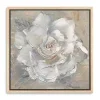 White Gardenia Flower Framed Canvas Art Print