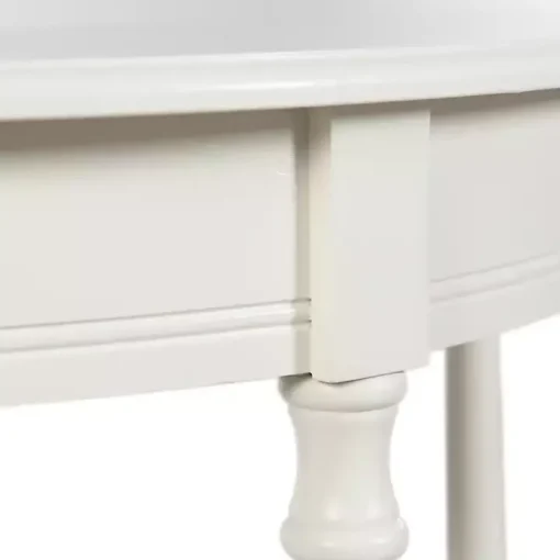 White Half Moon Tinslee Console Table
