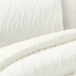 White Jacquard Wave 3-pc. King Comforter Set