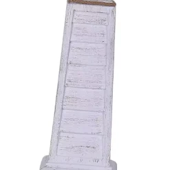 White Louvered Shutter Table Lamps, Set of 2