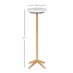 White Marble and Gold Base Cocktail Table
