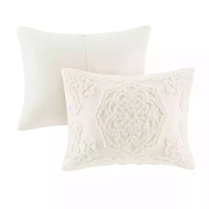 White Medallion Full/Queen 3-pc. Comforter Set