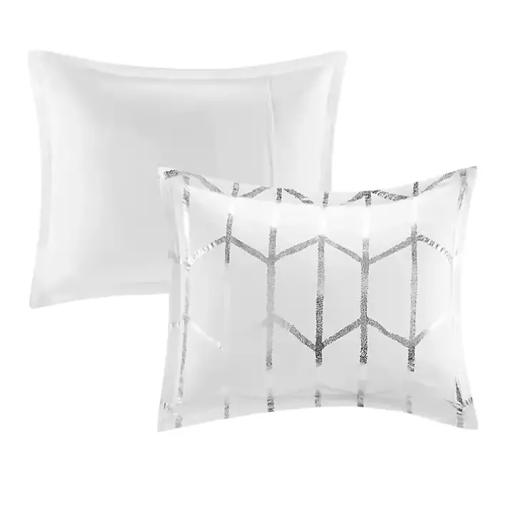 White Metallic 5-pc. California King Comforter Set