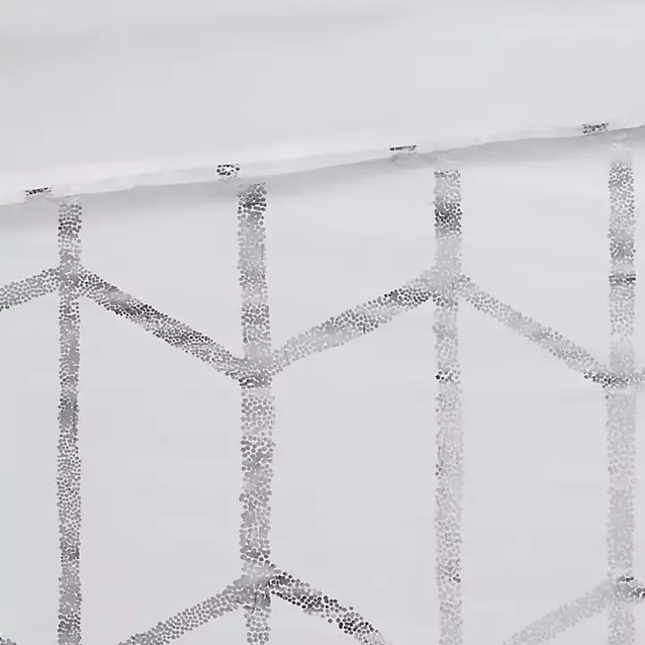 White Metallic 5-pc. Full/Queen Comforter Set