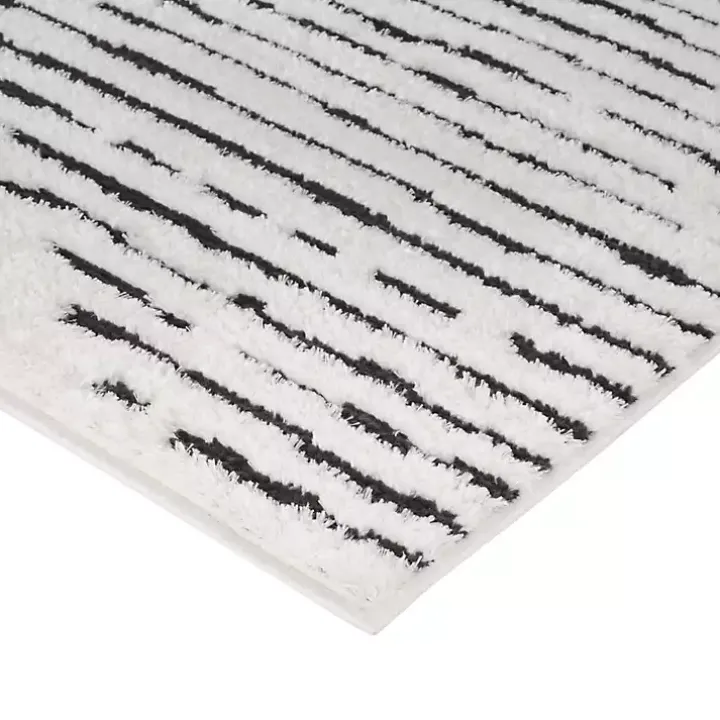 White Moroccan Accent Rug, 2x3