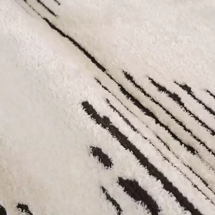White Moroccan Accent Rug, 2x3