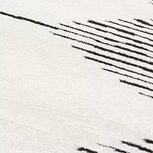 White Moroccan Area Rug, 7x9