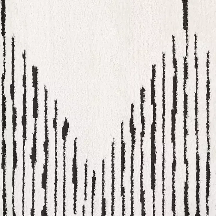 White Moroccan Area Rug, 7x9