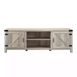 White Oak Barn Door TV Stand