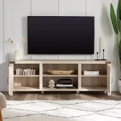White Oak Barn Door TV Stand