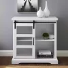 White Oak Sliding Door Cabinet