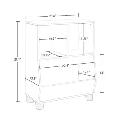 White Pine Catch-All Toy Organizer with Cubbies