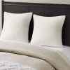 White Quilted Euro Pillow Sham