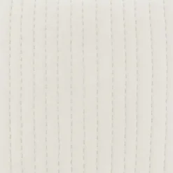 White Quilted Euro Pillow Sham