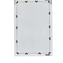 White Rectangular Wood Wall Mirror