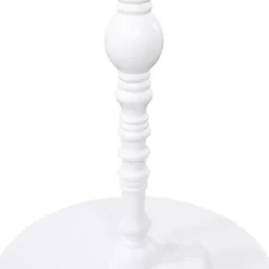 White Santel Spindle Accent Table