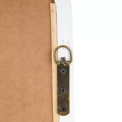 White Scroll Arched Rectangle Wall Mirror