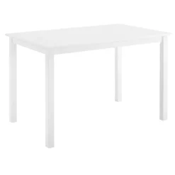White Solid Wood 5-pc. Dining Set