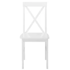 White Solid Wood 5-pc. Dining Set