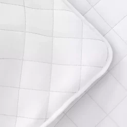 White Stitched Diamond 2-pc. Twin Quilt Set