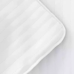 White Stitched Stripes 2-pc. Twin Quilt Set
