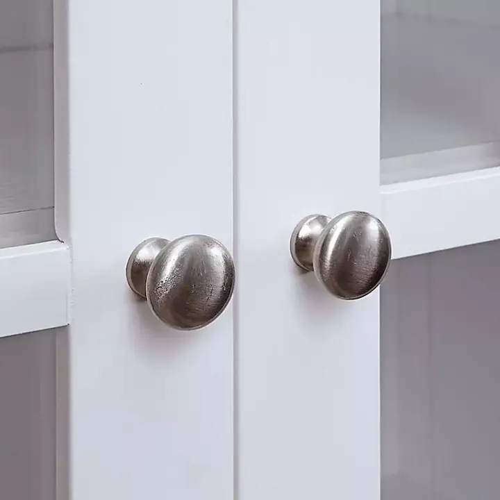 White Tiered Deluxe Cali Media Cabinet