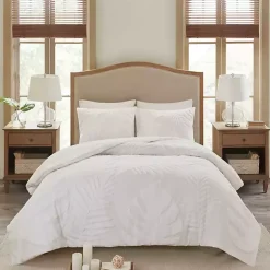 White Tropical California King 3-pc. Comforter Set