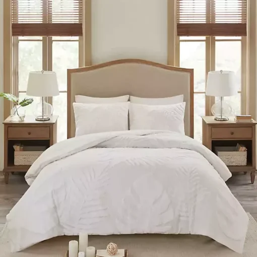 White Tropical California King 3-pc. Comforter Set