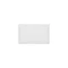 White Tufted Reversible Bath Mat, 34 in.