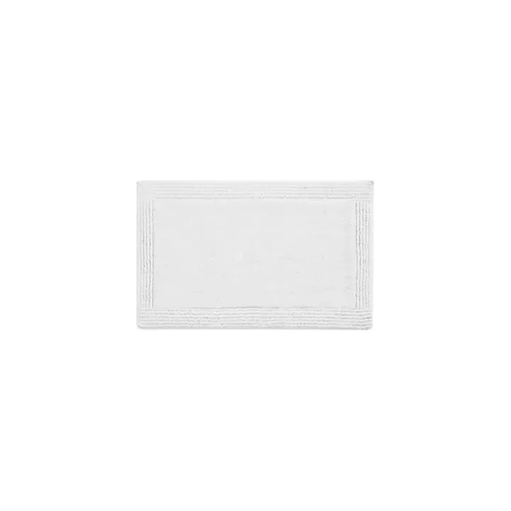 White Tufted Reversible Bath Mat, 34 in.