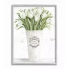 White Tulip Bouquet in a Vase Framed Art Print