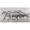 White Wild Horses Canvas Art Print
