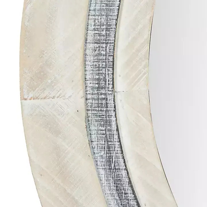 White Wood Aislinn Wall Mirror