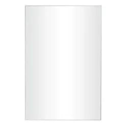 White Wood Rectangular Wall Mirror, 24x36 in.