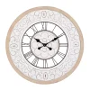 White Wood Vintage Farmhouse Clock