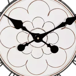 White Wood Vintage Farmhouse Clock