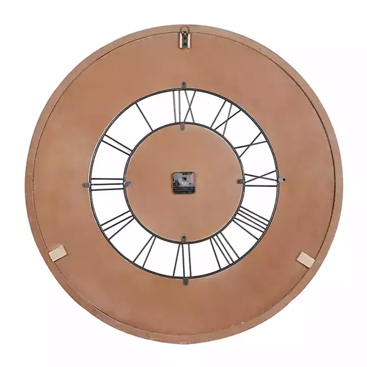 White Wood Vintage Farmhouse Clock