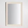 Whitewashed Scoop Maggie Profile Mirror, 24x36 in.