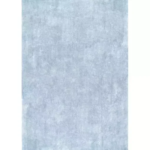 Whitlow Blue Shag Washable Area Rug, 8x10