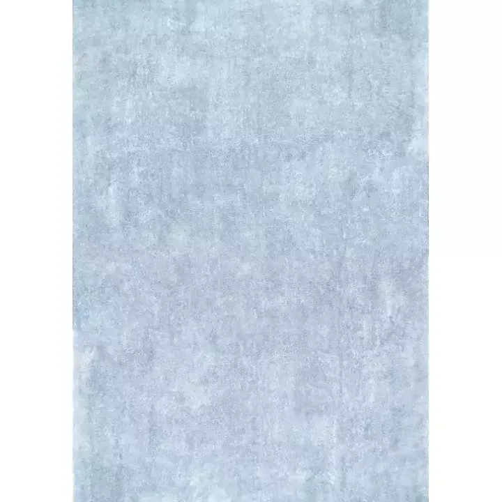 Whitlow Blue Shag Washable Area Rug, 8x10
