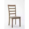 Wire Brushed Natural Dining Chairs, Set of 2