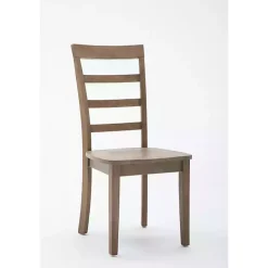 Wire Brushed Natural Dining Chairs, Set of 2