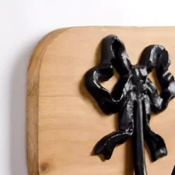 Wood and Metal Bow Wall Hooks
