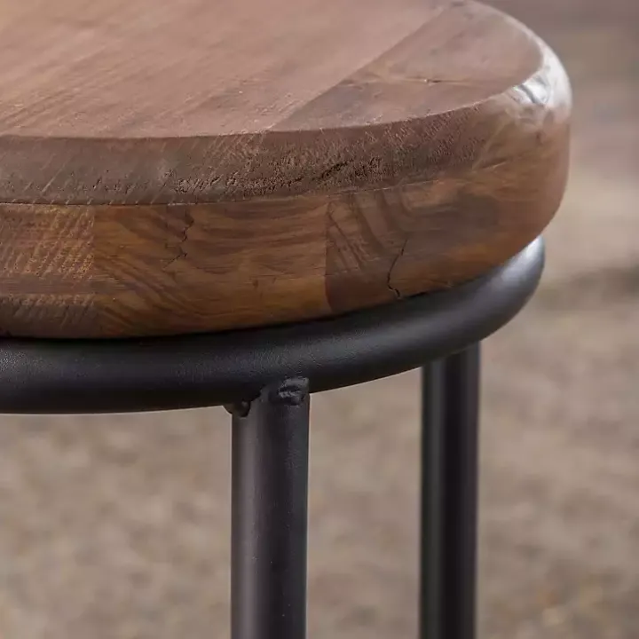 Wood and Metal Kendall Barstool
