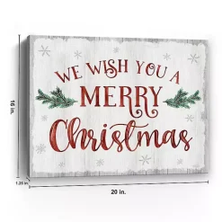 A Merry Christmas Canvas Art Print, 16x20