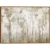 Abstract Woodland Forest Framed Canvas Art Print