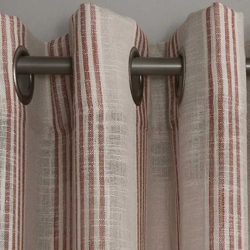 Amber Stripe Single Curtain Panel, 84 in.